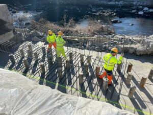 Ponte Caffaro, ripresi i lavori per la realizzazione del ponte provvisorio