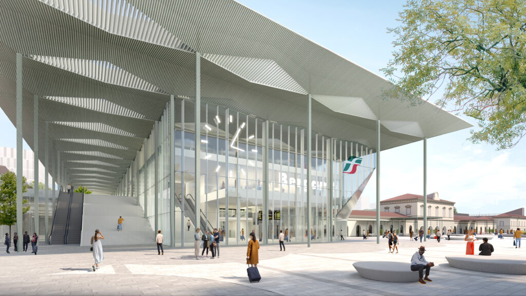 Render del masterplan Bergamo Porta Sud Vittoria a Vitali Spa e al Progetto Porta Sud di Bergamo