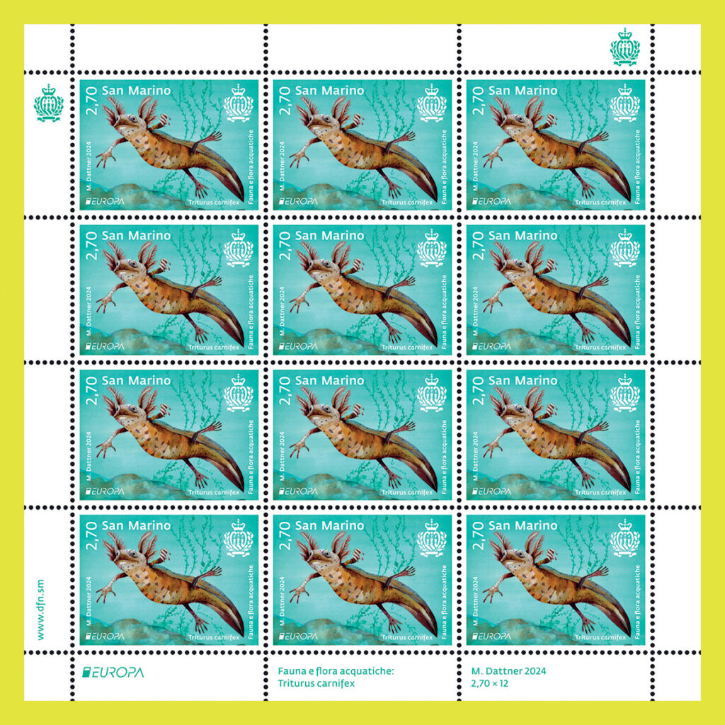 Flora e fauna acquatica nell’emissione della serie “Europa”