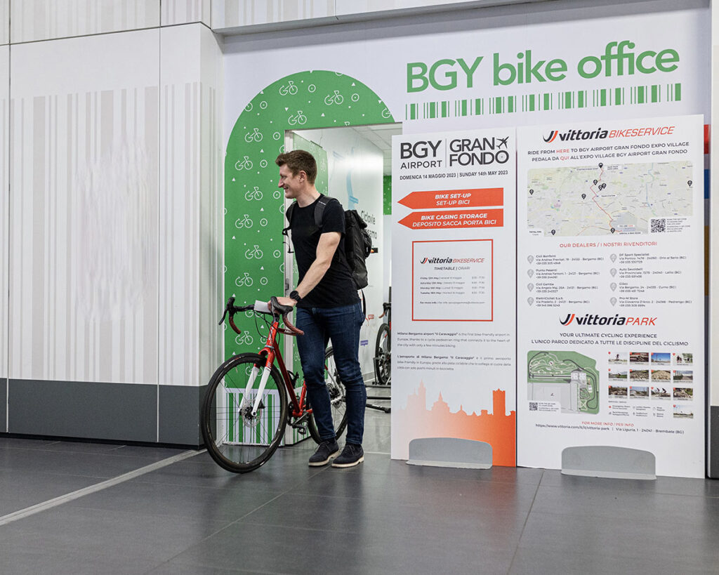 BGY Airport Granfondo Vittoria al fianco di BGY Airport Granfondo