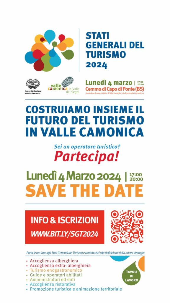 Save the date Promemoria e comunicato: il 4 marzo gli Stati Generali del Turismo