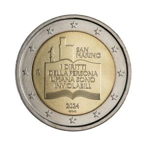 2 euro commemorativi per i 50 anni della Dichiarazione dei Diritti dei Cittadini