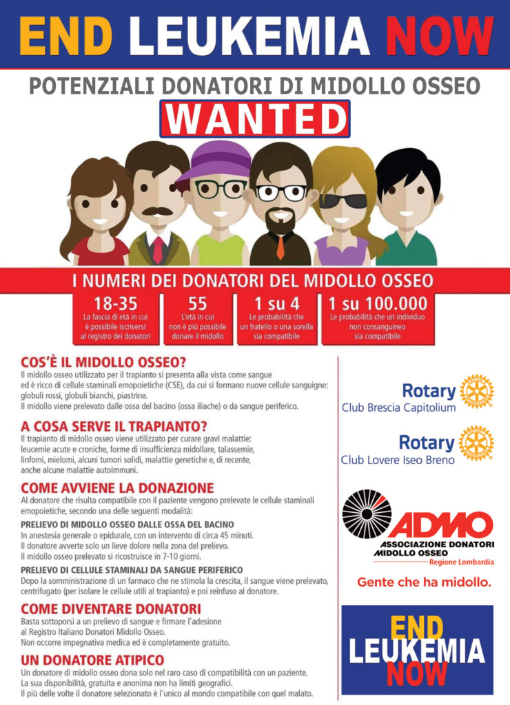 volantino END LEUKEMIA NOW Presentazione Campagna “END LEUKEMIA NOW”