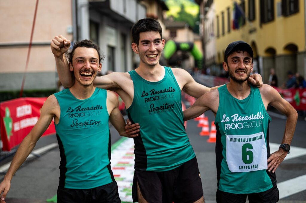 La Recastello il terzetto vincitore Trofeo Valli Bergamasche, Leffe 18 maggio 2024