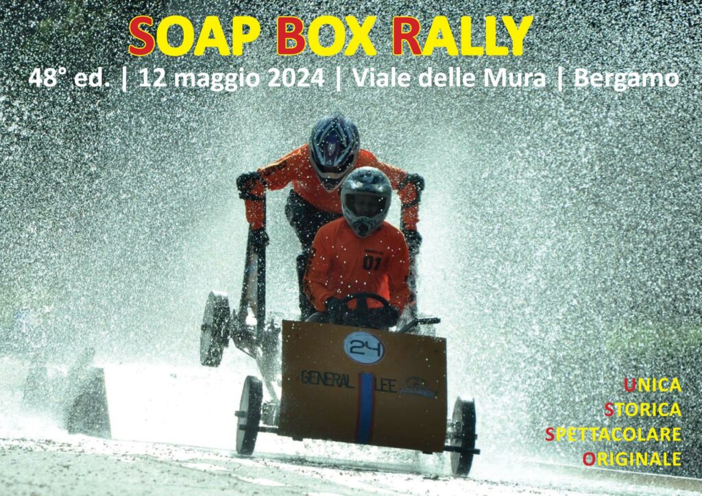 soap box rally bergamo Il 48° Soap Box Rally si svolgerà domenica 12 maggio 2024 in Bergamo Alta