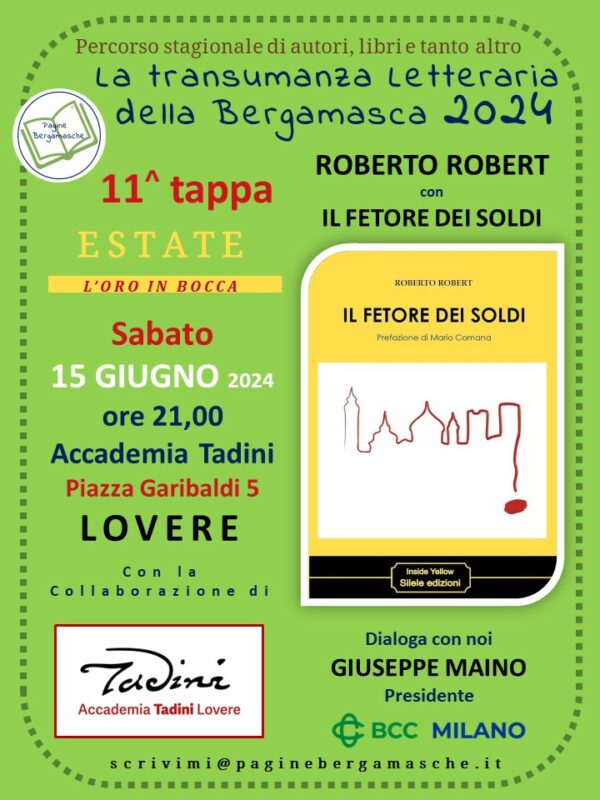 Arriva in Accademia Tadini l'11^ tappa della Transumanza letteraria Bergamasca