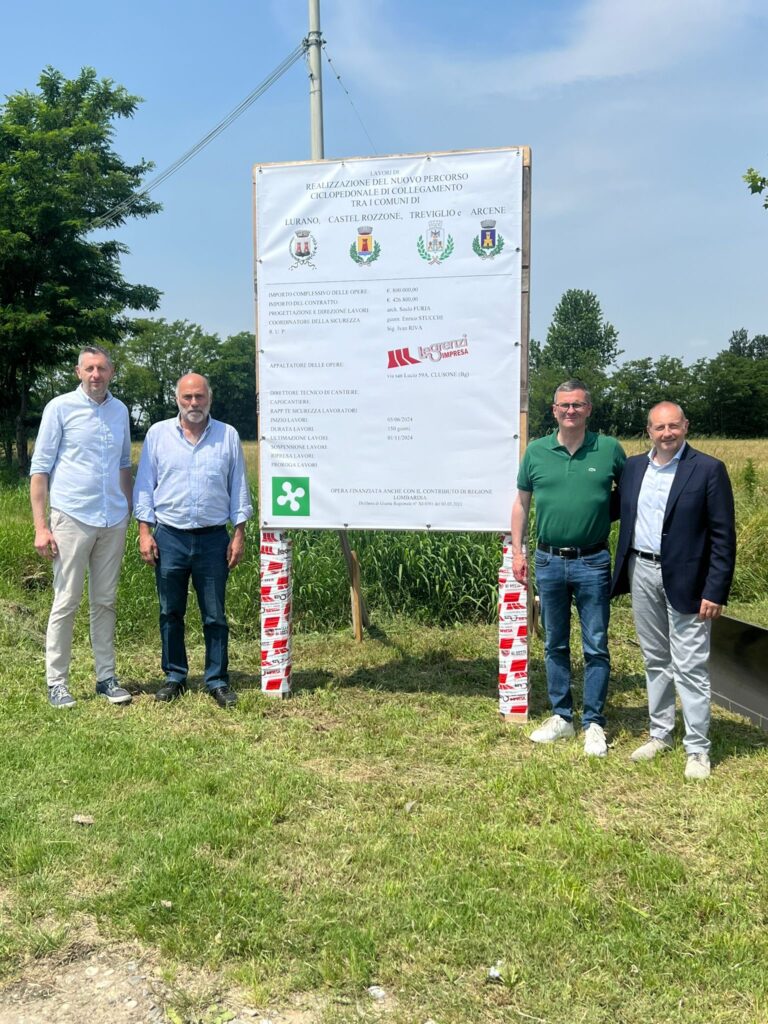 NUOVA PISTA CICLABILE TRA LURANO CASTEL ROZZONE TREVIGLIO E ARCENE NUOVA PISTA CICLABILE TRA LURANO, CASTEL ROZZONE, TREVIGLIO E ARCENE