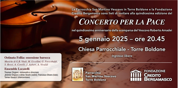Concerto barocco a Torre Boldone in memoria del Vescovo Amedei