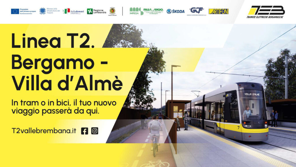 linea t2 teb bergamo villa dalme tram delle valli linea t2 teb bergamo villa dalme tram delle valli