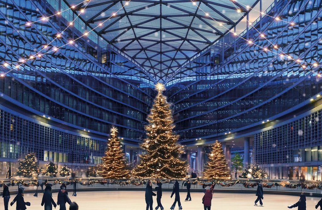 pista ghiaccio palazzo Lombardia 1 pista ghiaccio palazzo Lombardia 1