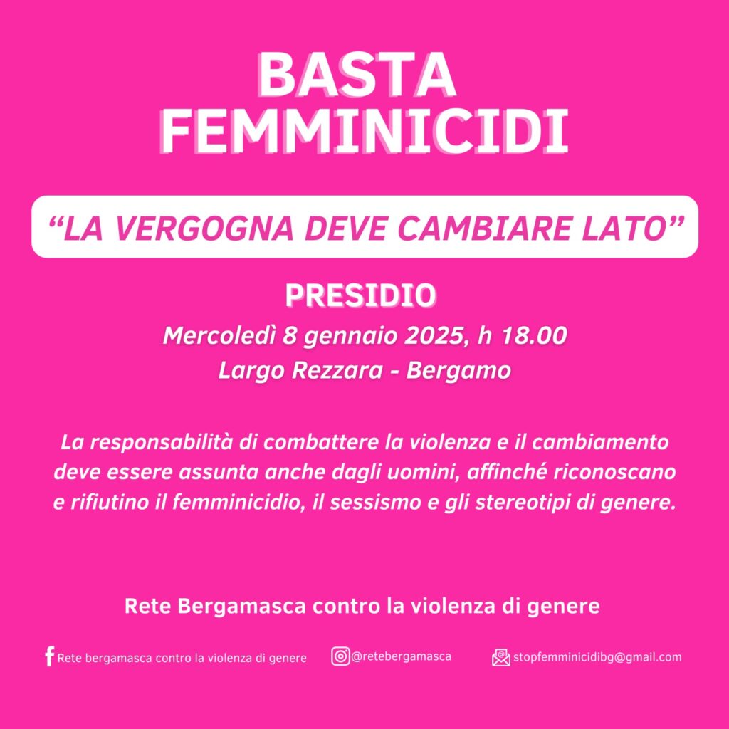 quadratino 8 gennaio Rete bergamasca violenza genere quadratino 8 gennaio Rete bergamasca violenza genere