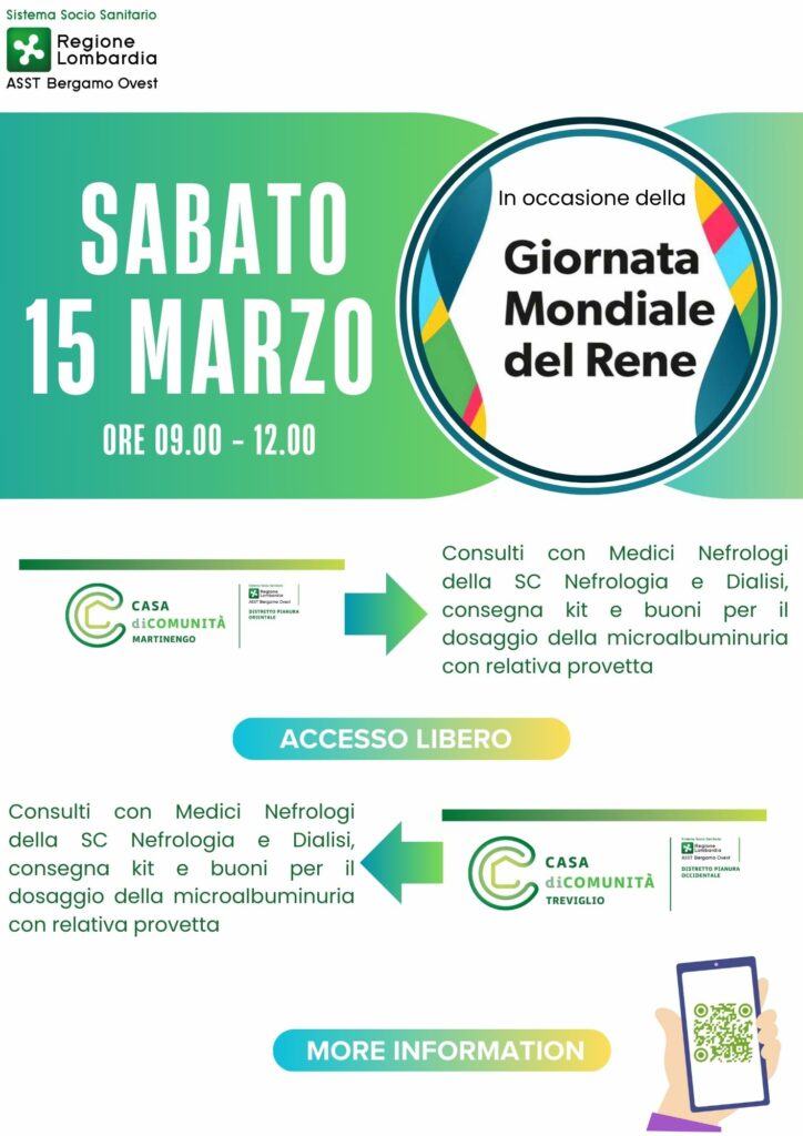 Come stanno i tuoi reni Scoprilo nelle Case di Comunita Come stanno i tuoi reni Scoprilo nelle Case di Comunita