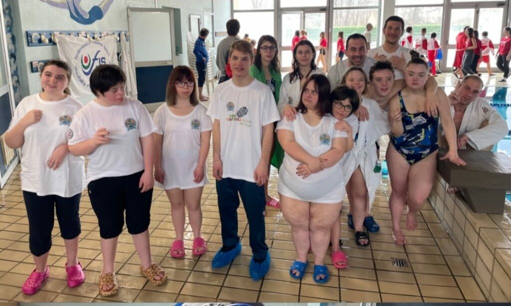 La squadra della Polisportiva Disabili Valcamonica La squadra della Polisportiva Disabili Valcamonica