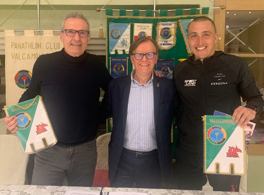 Il presidente Bonino con Gianluca Ferro e Matteo Giorgi