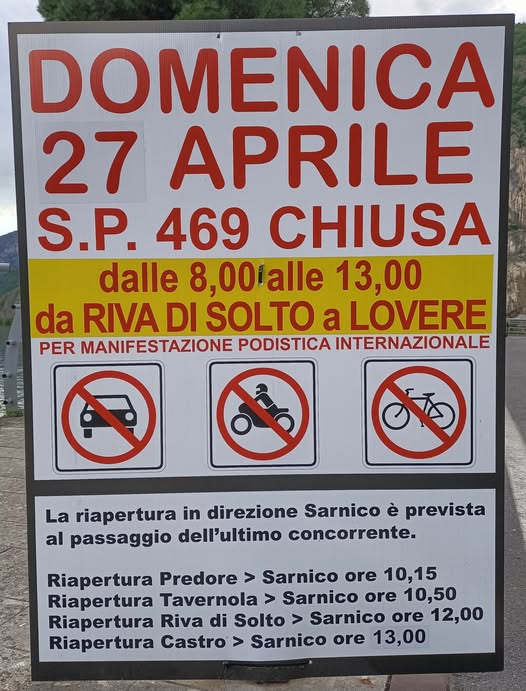 chiusura strada sarnico lovere chiusura strada sarnico lovere