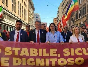 1 maggio Schlein in piazza con la Cgil Andiamo a votare 5 si ai referendum