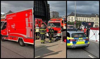 Amburgo attacco con coltello in stazione almeno 12 feriti. Arrestata una donna
