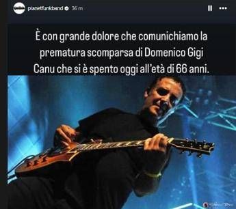 E morto Domenico Canu il chitarrista dei Planet Funk aveva 66 anni