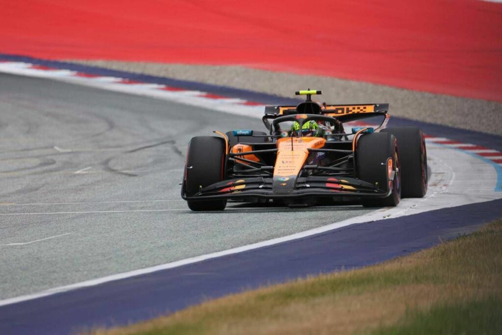Formula 1 Norris vola nelle terze libere del Gp dAustria. Quarto Leclerc