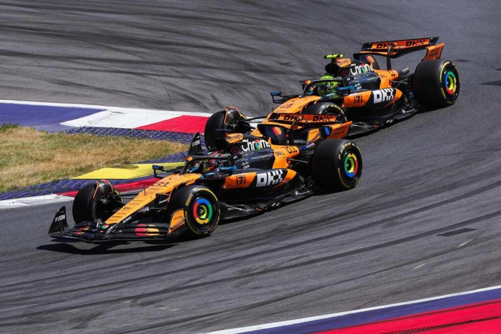 Gp Austria vittoria capolavoro di Norris davanti a Piastri e Leclerc Gp Austria vittoria capolavoro di Norris davanti a Piastri e Leclerc