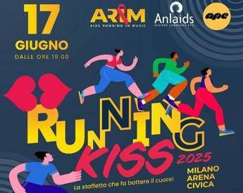 Hiv staffetta del bacio contro i pregiudizi a Milano torna Arim Running Kiss
