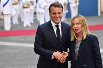 Italia Francia Meloni Con Macron rafforzato dialogo e coordinamento Italia Francia Meloni Con Macron rafforzato dialogo e coordinamento