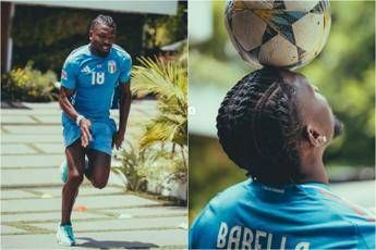 Inter Thuram torna ad allenarsi con la maglia. dellItalia Inter Thuram torna ad allenarsi con la maglia. dellItalia