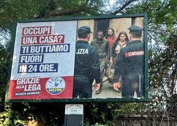Roma manifesti Lega su dl sicurezza diventano un caso si accende scontro con Campidoglio