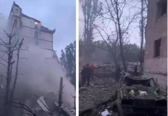 Ucraina Russia maxi attacco su Kiev. Zelensky Colpito edificio residenziale terroristi Ucraina Russia maxi attacco su Kiev. Zelensky Colpito edificio residenziale terroristi