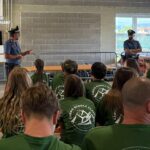 25.08.25 Ghisalba i carabinieri incontrano i ragazzi del campo scuola della Associazione Alpini foto 2