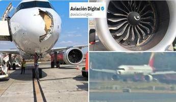 Atterraggio di emergenza per volo Iberia collisione con un uccello e danni al motore Atterraggio di emergenza per volo Iberia collisione con un uccello e danni al motore