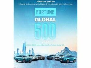 Lascesa di Chery nella classifica Fortune trainata da OMODA JAECOO