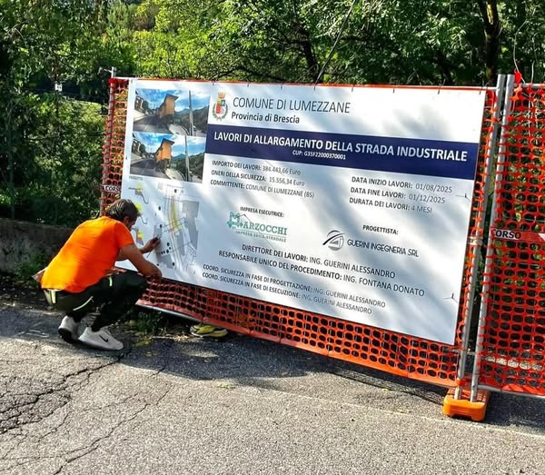 Lumezzane al via i lavori di allargamento di via Ruca investimento da 1 milione di euro Lumezzane al via i lavori di allargamento di via Ruca investimento da 1 milione di euro