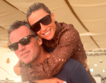 Michelle Hunziker e Nino Tronchetti Provera baci e regali ad alta quota