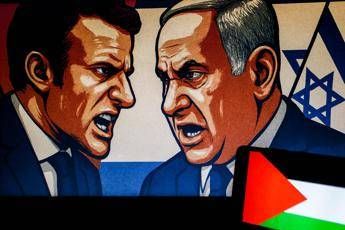 Netanyahu attacca Macron Riconoscimento Palestina alimenta fuoco antisemita