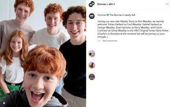 Serie tv Harry Potter svelati i nuovi volti della famiglia Weasley