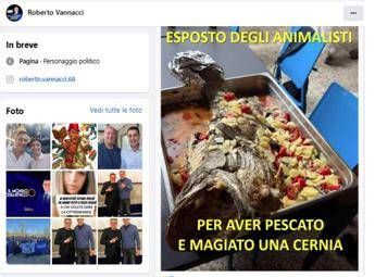 Vannacci posta foto cernia al forno Animalisti denunciatemi lho anche mangiata Vannacci posta foto cernia al forno Animalisti denunciatemi lho anche mangiata