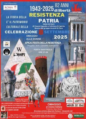 8 settembre a Roma Tutti a casa di Comencini proiettato sulla Piramide 8 settembre a Roma Tutti a casa di Comencini proiettato sulla Piramide