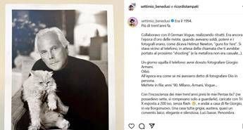 Armani Benedusi Era come fotografare Dio con lui finisce un mondo Armani Benedusi Era come fotografare Dio con lui finisce un mondo