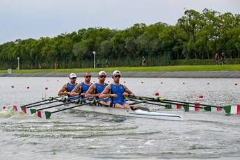 Canottaggio quattro di coppia maschile campione del mondo a Shanghai