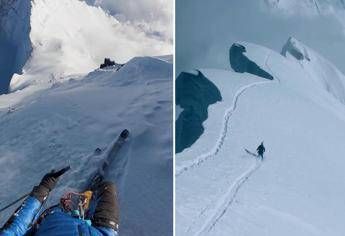 Con gli sci e senza ossigeno giu dallEverest limpresa di Bargiel