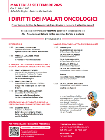 Le avventure di Orso e Pulcina un libro per i diritti dei malati oncologici