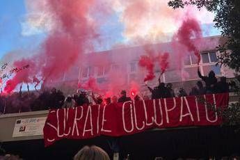 Roma liceo Socrate occupato a sostegno del popolo palestinese
