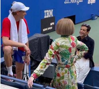 Sinner la chiacchierata con Anna Wintour e Rami Malek