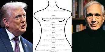 Usa pubblicata la lettera a Epstein attribuita a Trump
