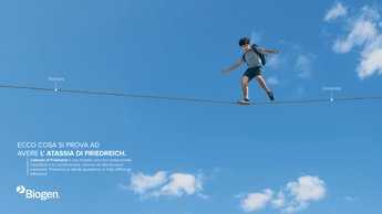 Atassia di Friedreich una linea gialla per la campagna ChallengeYourBalance