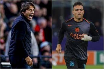 Conte gli dice qualcosa Lautaro Martinez reagisce rissa sfiorata in Napoli Inter Conte gli dice qualcosa Lautaro Martinez reagisce rissa sfiorata in Napoli Inter