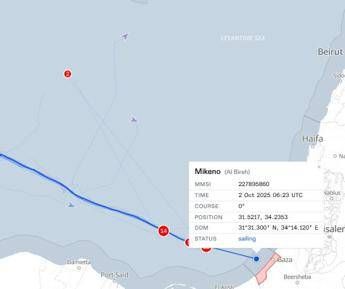 Flotilla una barca verso Gaza Mikeno non si ferma