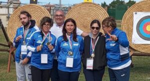 Gli atleti della Polisportiva con i Tecnici