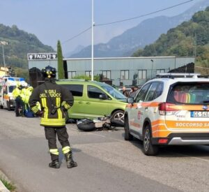 Grave incidente sulla Sp345 motociclista 22enne in condizioni critiche